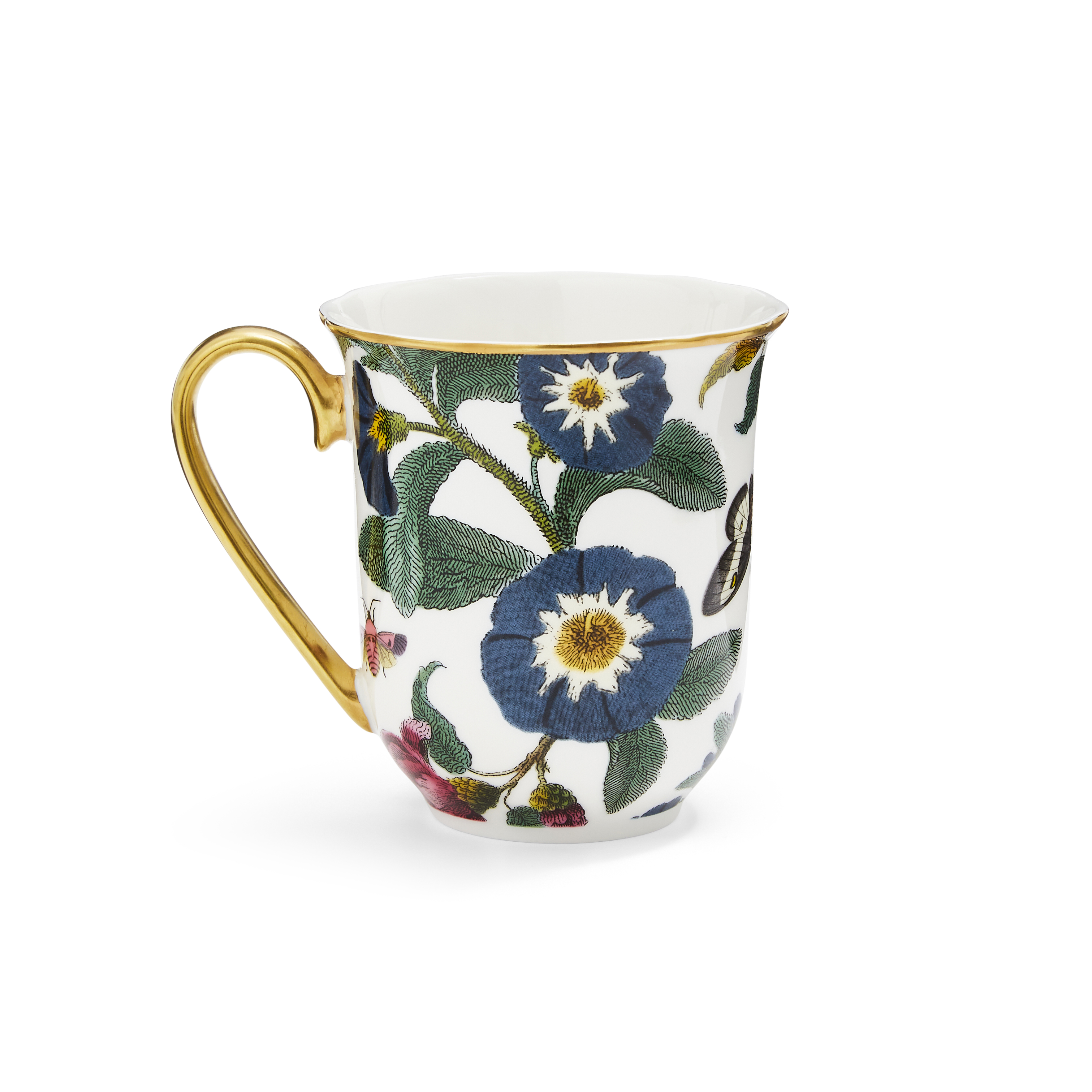 Creatures of Curiosity White Floral Mug image number null